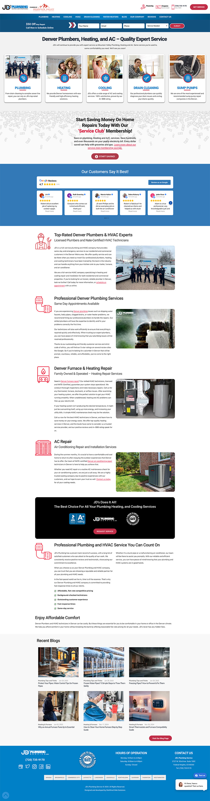 JD’s Plumbing, Heating and Cooling