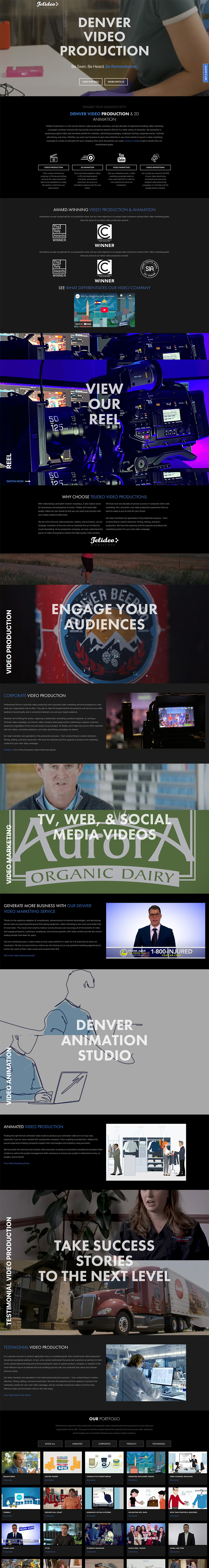 Telideo Video Production Web Design