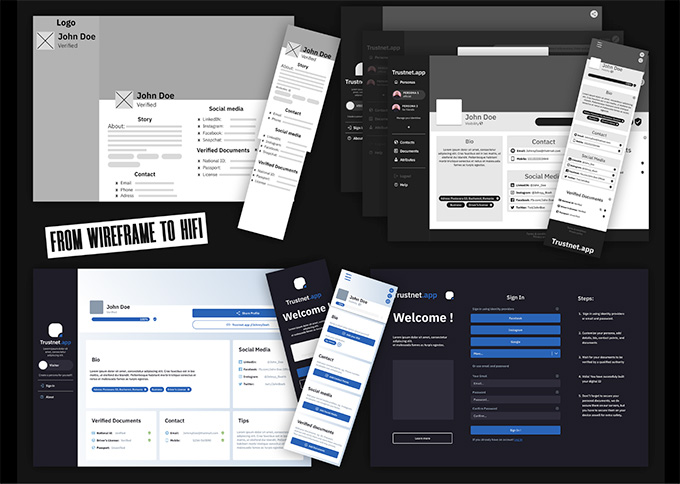 sample website wireframe