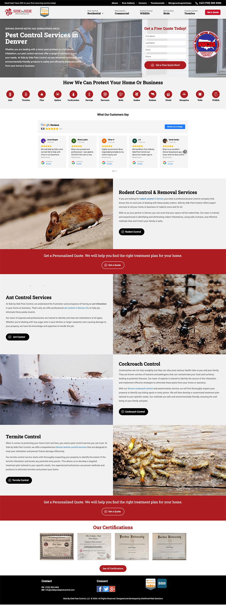 Side By Side Pest Control